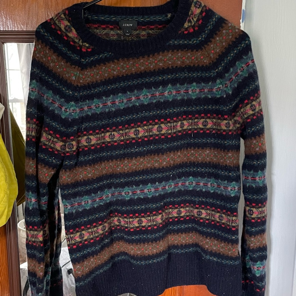 J. Crew Multicolor Knit Sweater